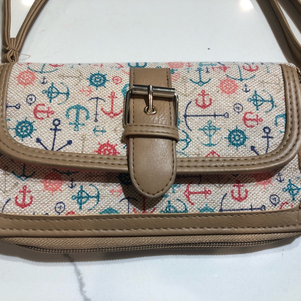 Cute Brown Sailor Mini Wallet Purse